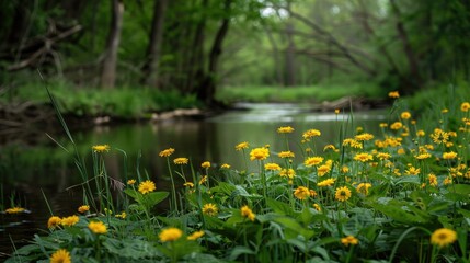 Colt s foot thrives along the river s edge