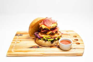 Hambúrguer artesanal