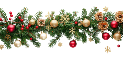 Christmas decoration transparent background