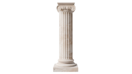 Greek columns on a transparent background