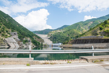 Obraz premium Fierza Hydroelectric Power Station in north Albania