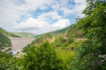 Fototapeta premium Fierza Hydroelectric Power Station in north Albania