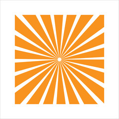 Starburst, sunburst background. Vintage abstract template with yellow sunrays eps 10
