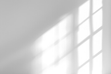 Shadows from a window projected onto a wall. Image with a transparent background ideal for use on any surface.