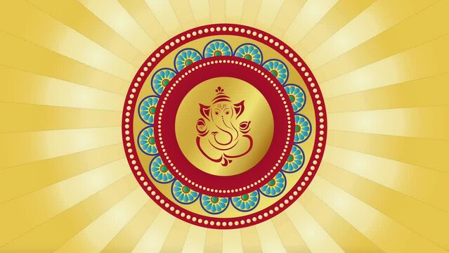 Ganesha indian god animation 4k