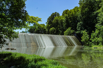 CANONSBURG LAKE Dam, Pennsylvania, from below