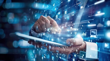 Discover the fascinating world of cybersecurity art, merging hacker alerts and digital risks with the beauty of safeguarding. Unveil the complex sphere of technology, secure data, and network