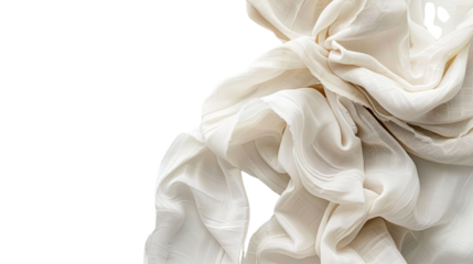 Bright fabric on a transparent background