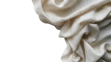 Bright fabric on a transparent background