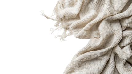 Bright fabric on a transparent background