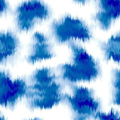 Water blur degrade alcohol ink texture background. Seamless liquid flow stripe effect. Distorted tie dye wash variegated fluid blend. Repeat ombre pattern for sea, ocean, nautical maritime backdrop © Nautical