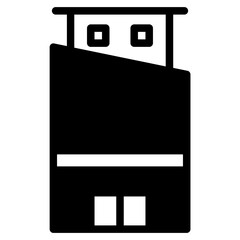 Apartment Building City Glyph Icon