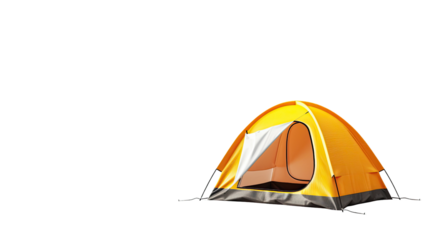 Camping tent on a transparent background