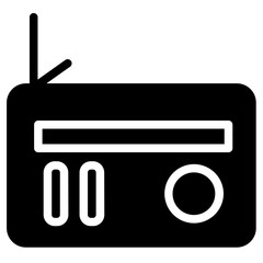 Receiver Radio Set Glyph Icon