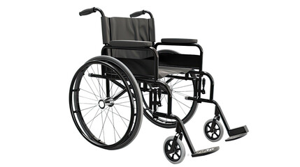 Fototapeta premium Wheelchair on transparent background