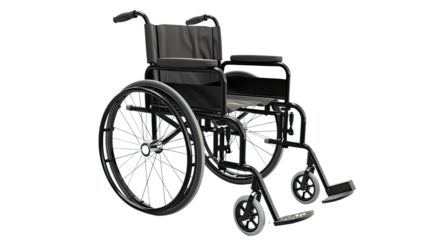Wheelchair on transparent background