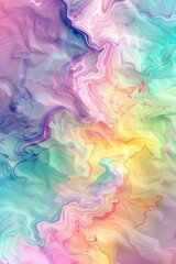 Fototapeta premium Abstract marble background with rainbow color pattern. Liquid marble texture