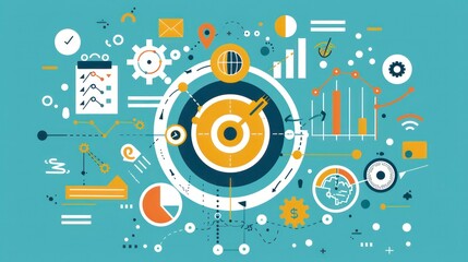Business target marketing quality management with Quality Assurance, improvement, standardization, certification, compliance to regulations, service, and standards.