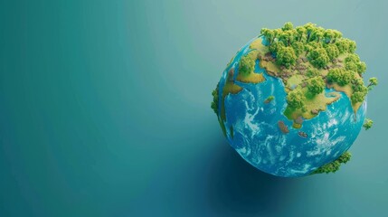 Fototapeta premium Environment Eco Natural Responsibility Sustainable with copy space. World environment day 