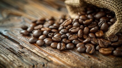 Fototapeta premium Freshly Roasted Coffee Beans