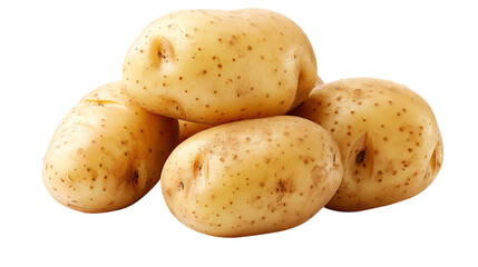 Potatoes on a transparent background