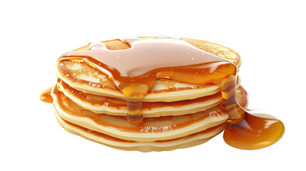 Pancakes on a transparent background