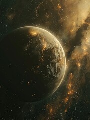 Fototapeta premium Explore the Planets in the Milky Way Galaxy's Majestic and Elegant Atmosphere