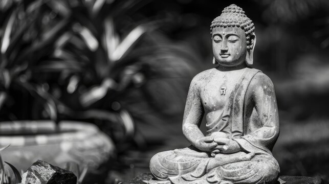 Enlightened teacher - buddha shakyamuni siddhartha gautama, revered as tathagata, bhagavan, sugata, jina, lokajyeshtha, spreading wisdom and compassion for the path to enlightenment and inner peace.