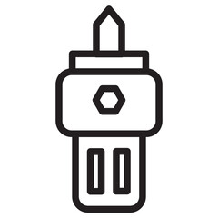 Alarm Bridge Tower Line Icon