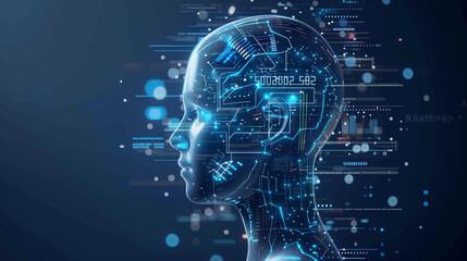 futuristic artificial intelligence or AI technology the era of innovation 