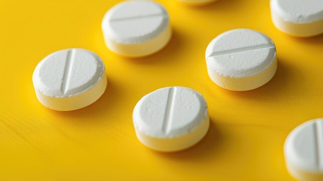 Pregabalin Drug Tablets with Empty Space for Medical Ideas