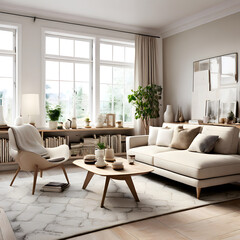 Fototapeta premium living room interior