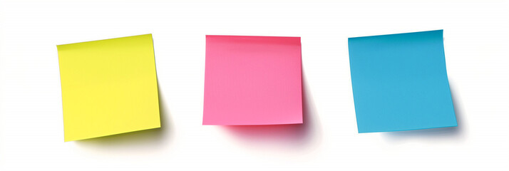Fototapeta premium sticky notes isolated on white background