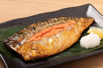 鯖明太子　焼き