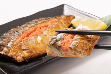 鯖明太子　焼き