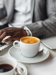 Morning Coffee at Work