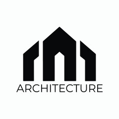 Elegant Architecture Silhouette Logo Art
