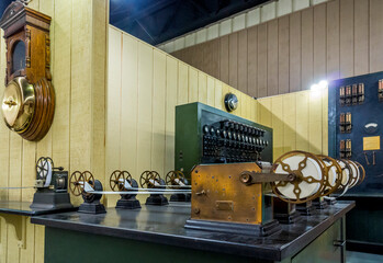 Antiquated fire station dispatch equipment