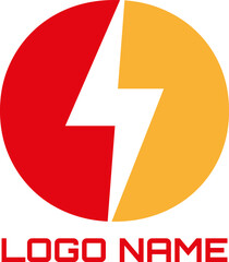 O electric logo design icon