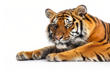 Obraz premium Mystic portrait of Bengal, full body shot, full body View isolated on white background