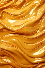 Obraz premium a close up of an orange liquid with wavy lines