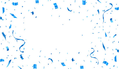 Celebration background template with confetti and ribbons. luxury greeting rich card.