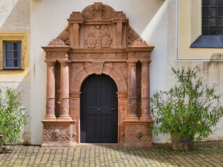 Schlosshof, Schloss Colditz am 31. Mai 2024, Colditz, Landkreis Leipzig, Sachsen, Deutschland	