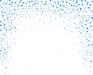 Confetti border frame repeat pattern. vector