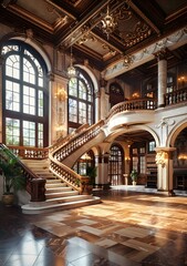 Obraz premium European style luxury hotel lobby