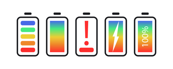 creative gradient electric battery charge