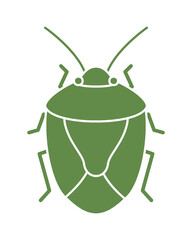 カメムシのシンプルなイラスト