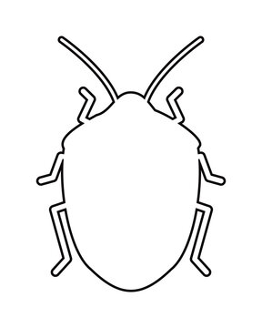 recommend clip art: カメムシのシルエット