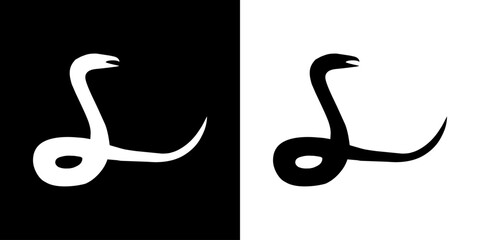 Animal icon. Land animals. Sea beast. Insect icon. Black icon. Silhouette.