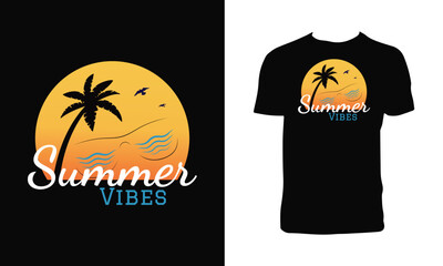 Beach T Shirt Design
